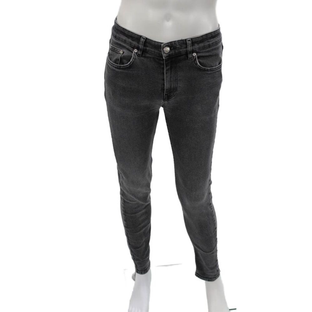Won Hundred Mens Skinny Jeans Gray Cotton Blend Button Size 30